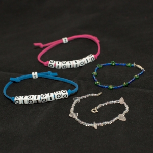 Binary bracelets and beaded bracelets